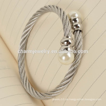 Productos más populares Fashion Bead Stainless Steel Bracelet Jewelry GSL003